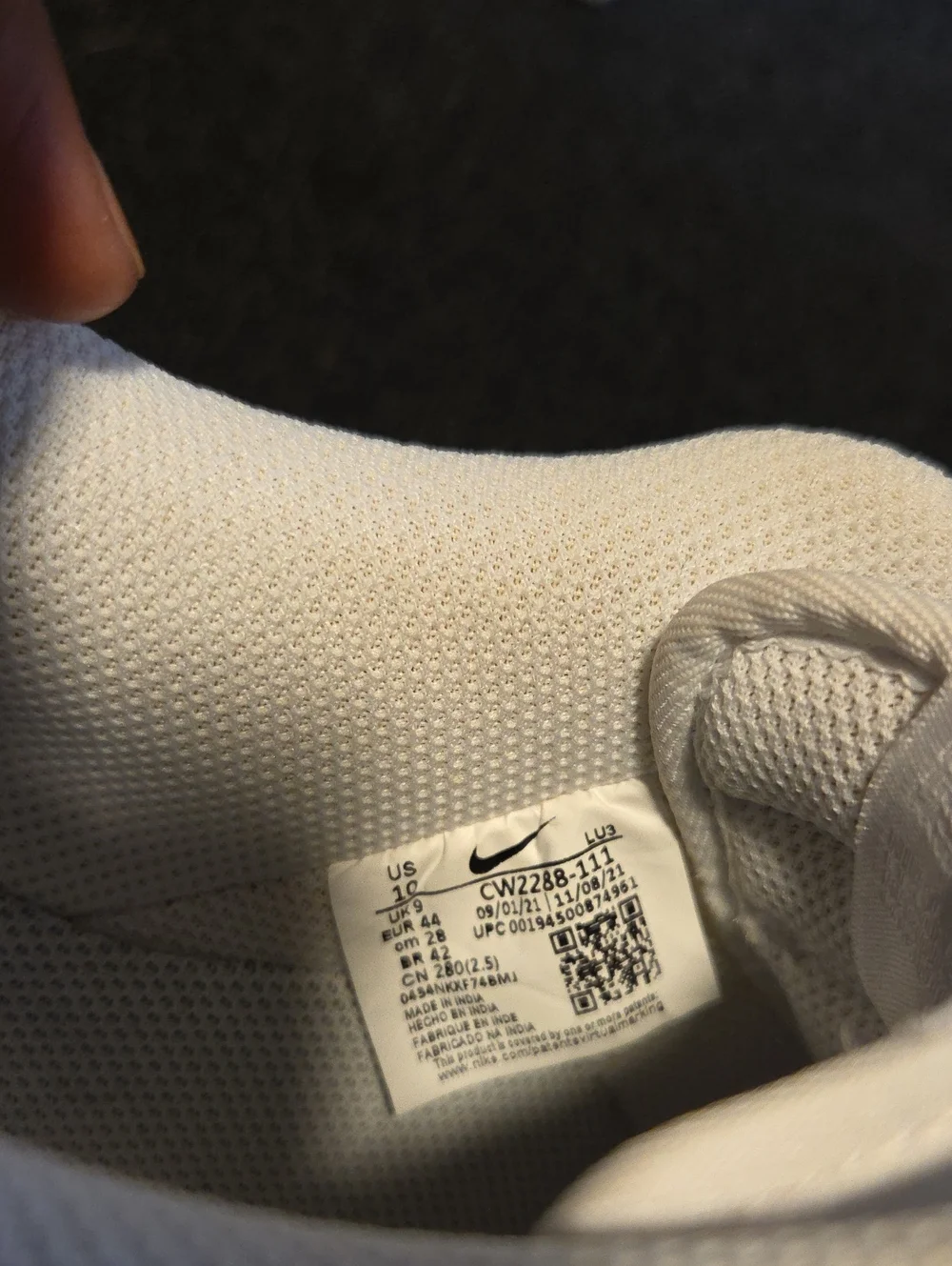 Nike Air Force 1 Low Top White Leather